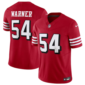 Men San Francisco 49ers #54 Fred Warner New Red 2023 F.U.S.E. Vapor Untouchable Limited Stitched Football Jersey