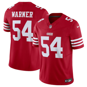 Men San Francisco 49ers #54 Fred Warner Red 2023 F.U.S.E. Vapor Untouchable Limited Stitched Football Jersey