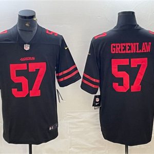 Men San Francisco 49ers #57 Dre Greenlaw Black Vapor Untouchable Limited Stitched Jersey