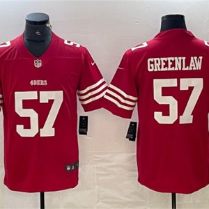 Men San Francisco 49ers #57 Dre Greenlaw Red Vapor Untouchable Limited Stitched Jersey