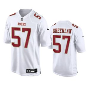 Men San Francisco 49ers #57 Dre Greenlaw White Fashion Limited Football Stitched Game Jersey