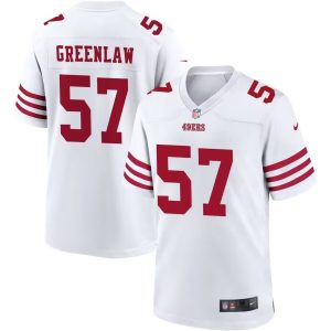 Men San Francisco 49ers #57 Dre Greenlaw White Football Stitched Game Jersey