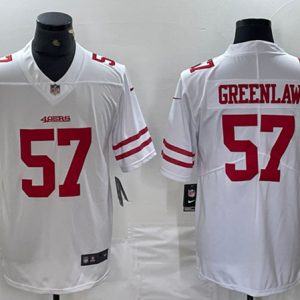 Men San Francisco 49ers #57 Dre Greenlaw White Vapor Untouchable Limited Football Stitched Jersey