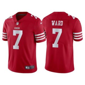 Men San Francisco 49ers #7 Charvarius Ward Red Vapor Untouchable Limited Stitched Jersey