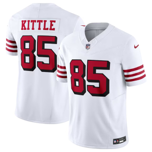 Men San Francisco 49ers #85 George Kittle New White 2023 F.U.S.E. Vapor Untouchable Limited Stitched Football Jersey