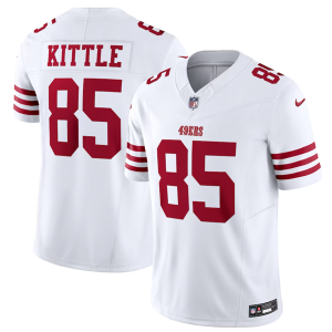 Men San Francisco 49ers #85 George Kittle White 2023 F.U.S.E. Vapor Untouchable Limited Stitched Football Jersey