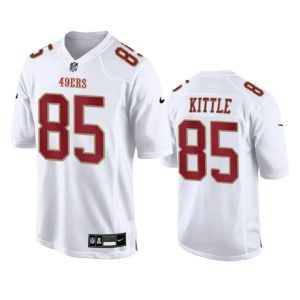 Men San Francisco 49ers #85 George Kittle White Fashion Limited Football Stitched Game Jersey