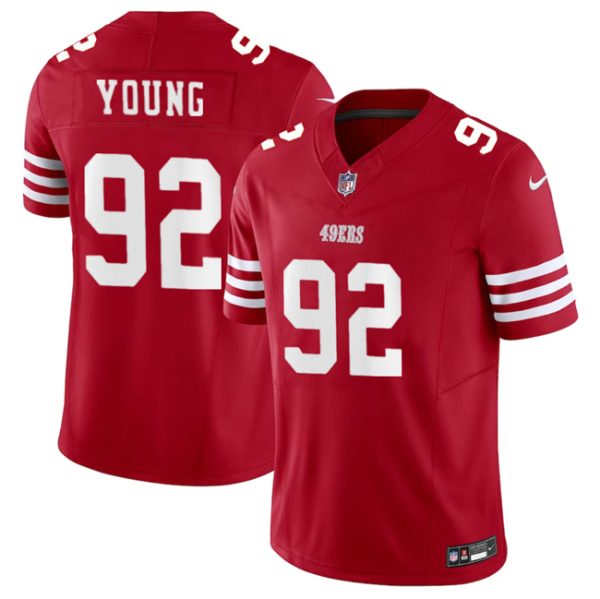 Men San Francisco 49ers #92 Chase Young Red 2023 F.U.S.E. Football Stitched Jersey