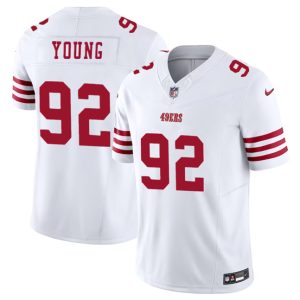 Men San Francisco 49ers #92 Chase Young White 2023 F.U.S.E. Football Stitched Jersey