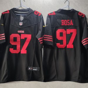 Men San Francisco 49ers #97 Nick Bosa Black 2023 F.U.S.E. Vapor Untouchable Limited Stitched Football Jersey