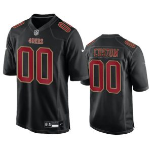 Men San Francisco 49ers Active Player Custom Black Fashion Limited Football Stitched Game Jersey