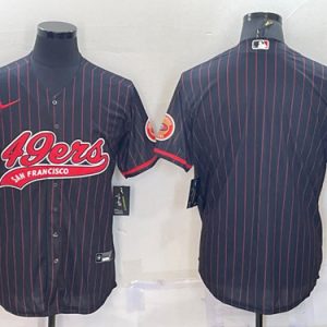 Men San Francisco 49ers Blank Black With Patch Cool Base Stitched Baseball Jersey