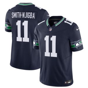 Men Seattle Seahawks #11 Jaxon Smith-Njigba 2023 F.U.S.E. Navy Limited Football Stitched Jersey