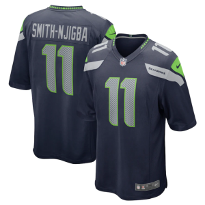 Men Seattle Seahawks #11 Jaxon Smith-Njigba Navy Stitched Game Jersey