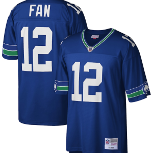 Men Seattle Seahawks #12 Fan Royal Stitched Football Jersey