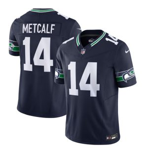 Men Seattle Seahawks #14 DK Metcalf 2023 F.U.S.E. Navy Limited Football Stitched Jersey