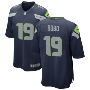 Men Seattle Seahawks #19 Jake Bobo Navy Game Stitched NFL Jersey