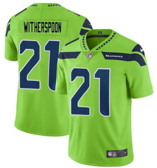 Men Seattle Seahawks #21 Devon Witherspoon Green Vapor Untouchable Limited Stitched NFL Jersey