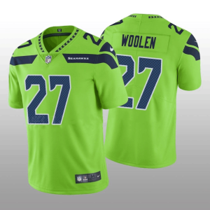 Men Seattle Seahawks #27 Tariq Woolen Green Vapor Untouchable Stitched Football Jersey