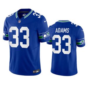 Men Seattle Seahawks #33 Jamal Adams Royal 2023 F.U.S.E. Vapor Limited Throwback Stitched Jersey