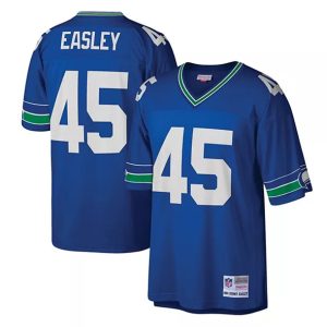 Men Seattle Seahawks #45 Kenny Easley Royal Stitched Football Jersey