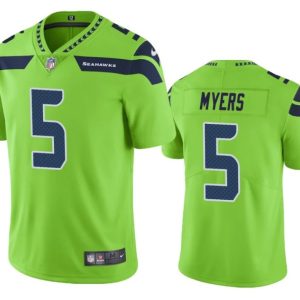 Men Seattle Seahawks #5 Jason Myers Green Vapor Untouchable Limited Stitched Jersey