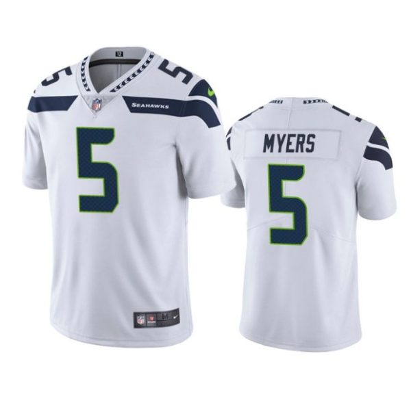 Men Seattle Seahawks #5 Jason Myers White Vapor Untouchable Limited Stitched Jersey