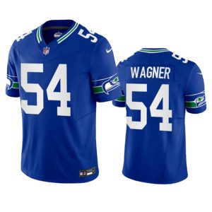 Men Seattle Seahawks #54 Bobby Wagner Royal 2023 F.U.S.E. Vapor Limited Throwback Stitched Jersey