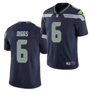 Men Seattle Seahawks #6 Quandre Diggs Navy Vapor Untouchable Limited Stitched Jersey