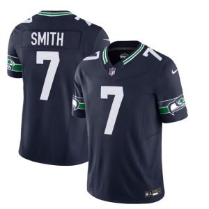 Men Seattle Seahawks #7 Geno Smith 2023 F.U.S.E. Navy Limited Football Stitched Jersey