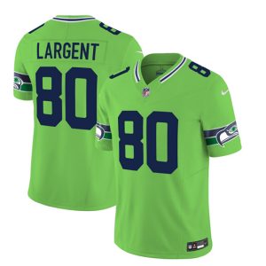 Men Seattle Seahawks #80 Steve Largent 2023 F.U.S.E. Green Limited Football Stitched Jersey