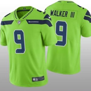 Men Seattle Seahawks #9 Kenneth Walker III Green Vapor Untouchable Limited Stitched Jersey