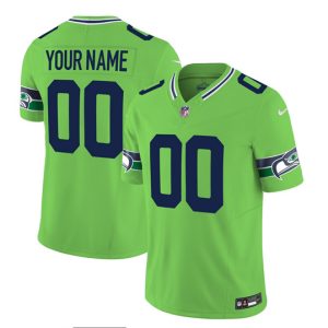 Men Seattle Seahawks Active Player Custom 2023 F.U.S.E. Green Limited Football Stitched Jersey