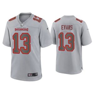 Men Tampa Bay Buccaneers #13 Mike Evans Gray Atmosphere Fashion Stitched Game Jersey