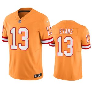 Men Tampa Bay Buccaneers #13 Mike Evans Orange 2023 F.U.S.E. Throwback Limited Stitched Jersey