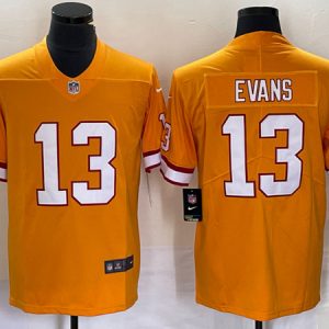 Men Tampa Bay Buccaneers #13 Mike Evans Orange Vapor Untouchable Limited Stitched Jersey