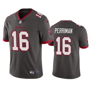 Men Tampa Bay Buccaneers #16 Breshad Perriman Grey Vapor Untouchable Limited Stitched Jersey