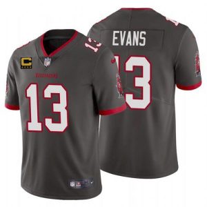 Men Tampa Bay Buccaneers 2022 #13 Mike Evans Black With 4-star C Patch Vapor Untouchable Limited Stitched NFL Jersey