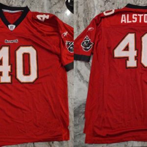 Men Tampa Bay Buccaneers #40 Mike Alstott Red Football Stitched Game Jersey