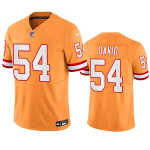 Men Tampa Bay Buccaneers #54 Lavonte David Orange 2023 F.U.S.E. Throwback Limited Stitched Jersey