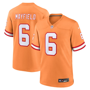 Men Tampa Bay Buccaneers #6 Baker Mayfield Orange Game Limited Stitched Jersey