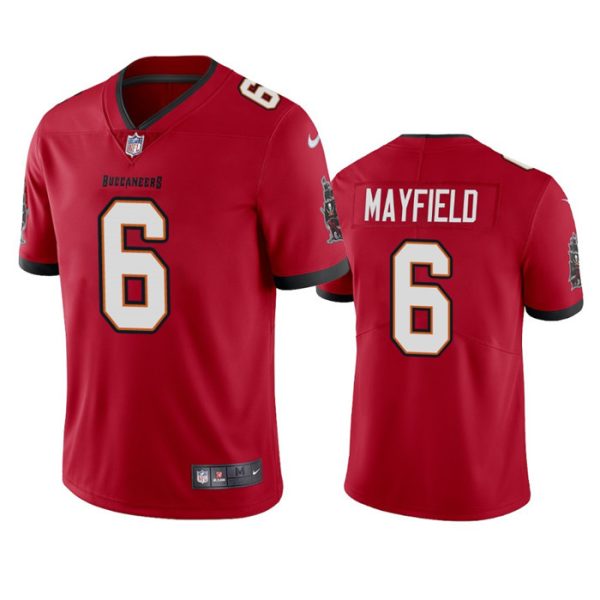 Men Tampa Bay Buccaneers #6 Baker Mayfield Red Vapor Untouchable Limited Stitched Jersey