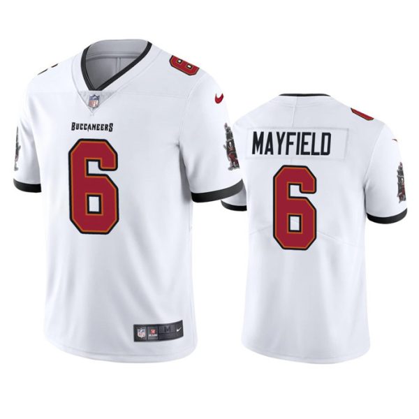 Men Tampa Bay Buccaneers #6 Baker Mayfield White Vapor Untouchable Limited Stitched Jersey