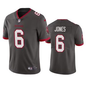 Men Tampa Bay Buccaneers #6 Julio Jones Gray Vapor Untouchable Limited Stitched Jersey