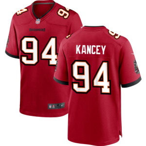 Men Tampa Bay Buccaneers #94 Calijah Kancey Red 2023 Draft Stitched Game Jersey