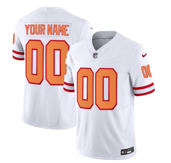 Men Tampa Bay Buccaneers Active Player Custom 2023 F.U.S.E. White Throwback Limited Football Stitched Jersey