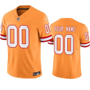 Men Tampa Bay Buccaneers Active Player Custom Orange 2023 F.U.S.E. Throwback Limited Stitched Jersey