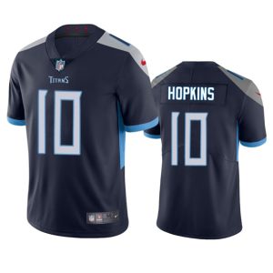 Men Tennessee Titans #10 DeAndre Hopkins Navy Vapor Untouchable Stitched Jersey