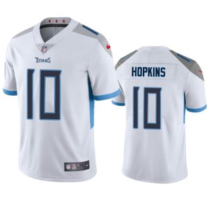 Men Tennessee Titans #10 DeAndre Hopkins White Vapor Untouchable Stitched Jersey