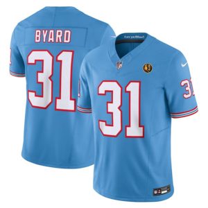 Men Tennessee Titans #31 Kevin Byard Blue 2023 F.U.S.E. Throwback With John Madden Patch Vapor Limited Football Stitched Jersey